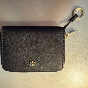 Tory Burch Black Zip-Around Wallet